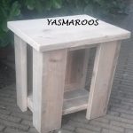 Nachtkastjes "Anne" tafel model onderplateau