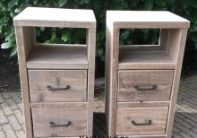 Nachtkast "Femke" met 2 lades