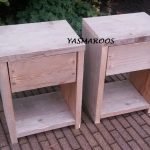 Nachtkastje "Nora" Ongeschuurd Ruig en robuust