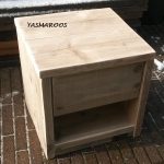 Nachtkastje "Roos" met la en legplank