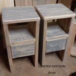 Brocante nachtkastjes steigerhout old sloophout