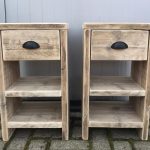 Nachtkastjes Bram steigerhout la legplanken