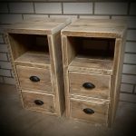 Nachtkastjes Francis -- Hoog 70cm en 2 lades