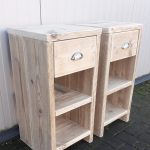 Bob kast nachttafel steigerhout